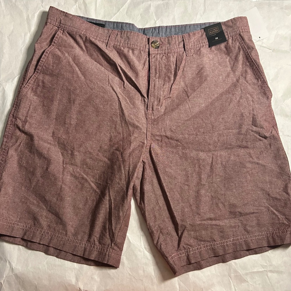 14th & Union Mens Shorts Size 36 Red Casual Chino Flat‎ Front